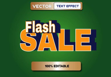 text effect editable flash sale