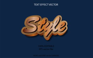 text effect editable style