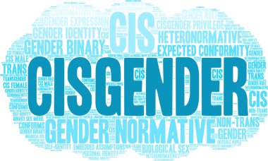 Beyaz bir arkaplanda siseksüel kelime bulutu. 