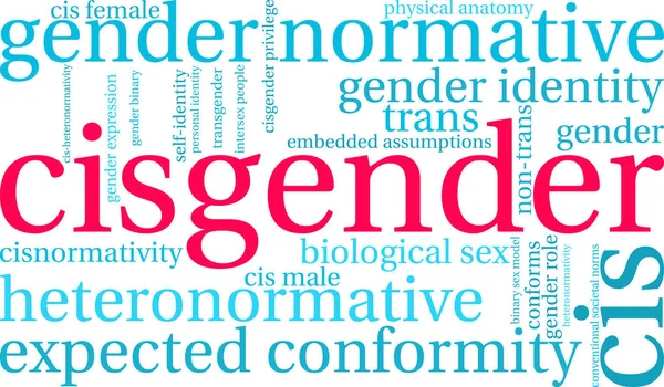 Beyaz bir arkaplanda siseksüel kelime bulutu. 