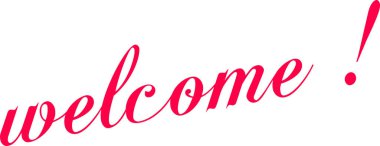 Beyaz arkaplanda Hoşgeldiniz Kelime Bulutu