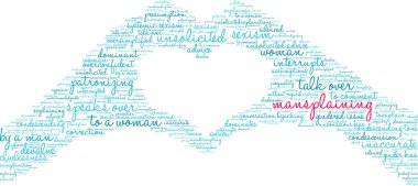 Beyaz arka planda kelime bulutu yaymak. 