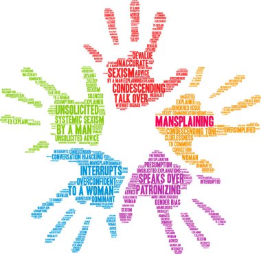 Beyaz arka planda kelime bulutu yaymak. 