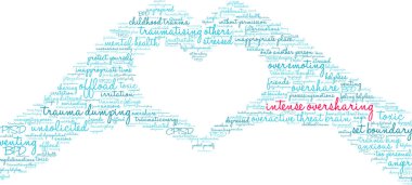 Beyaz arkaplanda yoğun bir kelime bulutu. 