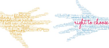 Beyaz arkaplanda kelime bulutu seçme hakkı. 