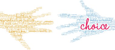 Beyaz arkaplanda seçilmiş kelime bulutu. 