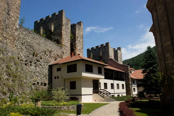 Old Medieval Manasija Monastery Castle Serbia Center Orthodox Religion Middle — Stock Photo, Image