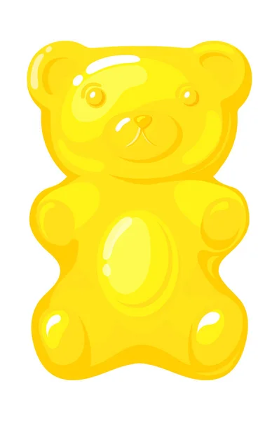 Jelly bear. Honey gummy sugar marmalade for kids, cartoon vector illustration Royalty Free Stock Vectors