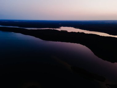 Wdzydze Kiszewskie 'de güzel bir gün doğumu