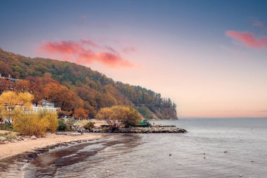 Gdynia Orlowo 'daki sonbahar manzarası