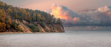 Gdynia Orlowo 'daki sonbahar manzarası