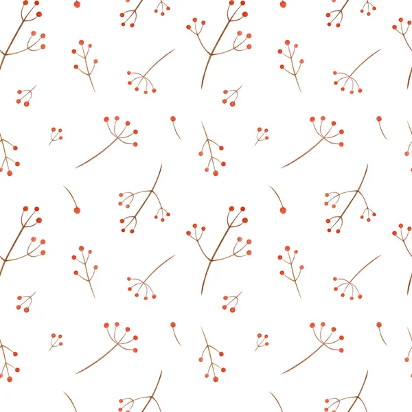 Watercolor seamless pattern with wild floral. Pattern with flowers branch perfect for covers, wallpaper, textile. — Stock Photo, Image