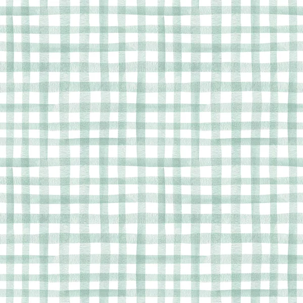 Colorful Blue Checkered Pattern Seamless Watercolor Abstract Geometric Pattern Design — Fotografia de Stock