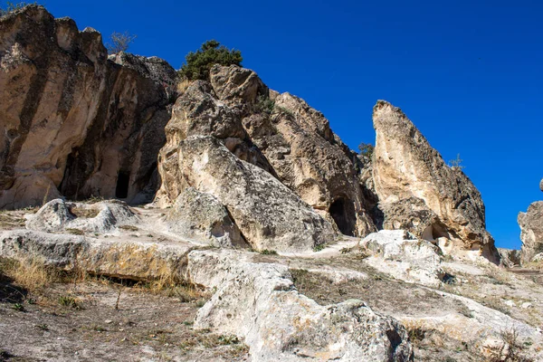 Phrygian Valley Frig Vadisi Ruinas Hace Miles Años Antiguas Cuevas — Foto de Stock