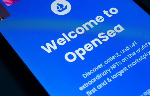 Mobilní Aplikace Opensea Obrazovce Chytrého Telefonu Afyonkarahisar Turecko Dubna 2022 — Stock fotografie