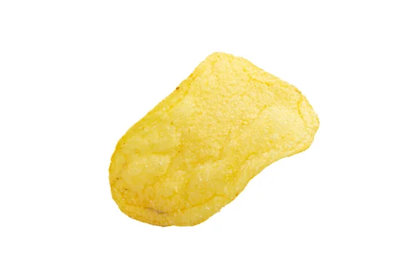 Potato Chips Crisps Top View Potato Chips Isolated White Background — ストック写真