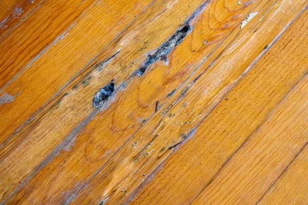 Old Damaged Parquet Top View Ruined Parquet Floor — Foto Stock