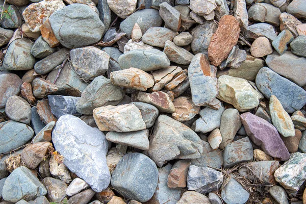 Different Size Stones Top View Stones Texture Background — Stock Photo, Image