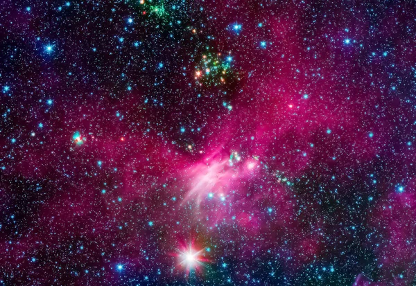 Beautiful Stars Nebula Outer Space Space Background Photo Elements Image — Stock Photo, Image