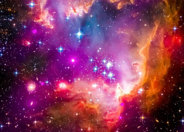 Beautiful Stars Nebula Outer Space Elements Image Furnished Nasa — Stock Photo, Image