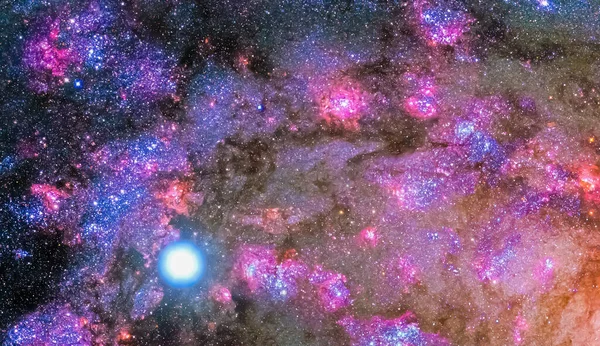 Beautiful Stars Nebula Outer Space Space Background Photo Elements Image — Stock Photo, Image