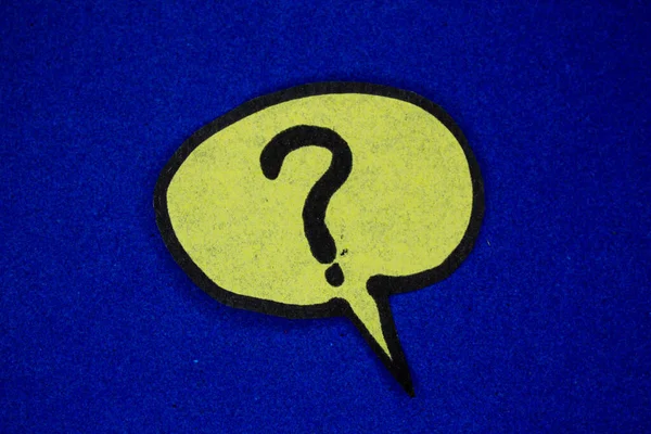 Handgezeichnete Blase Mit Fragezeichen Konzept Der Neugier Und Unsicherheit — Stockfoto