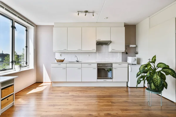 Zarif mutfak tasarımı.