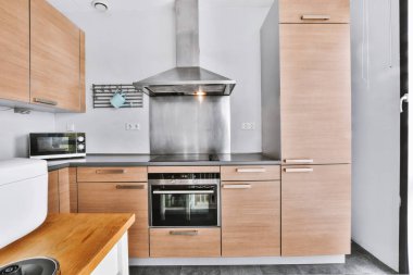 Zarif mutfak tasarımı.