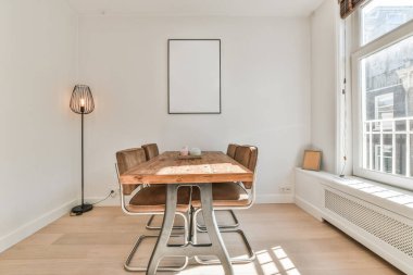 Modern yemek odası.