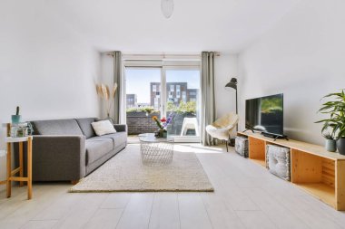 Zarif bir oturma odası.