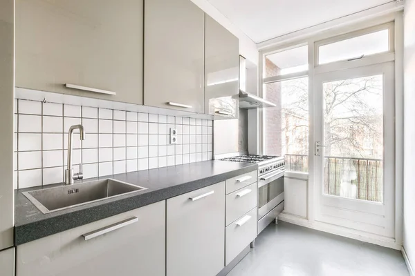 Lüks mutfak tasarımı — Stok fotoğraf