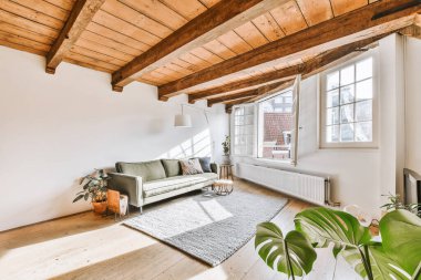 Zarif bir oturma odası.