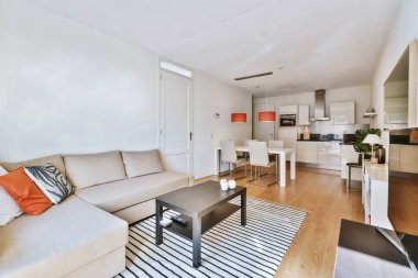 Stüdyoda güzel bir oturma odası