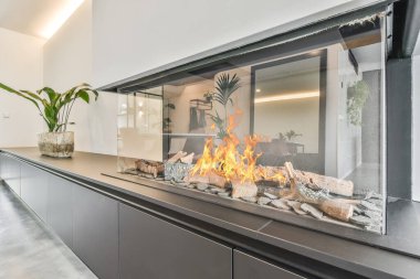 Şık şömine tasarımı