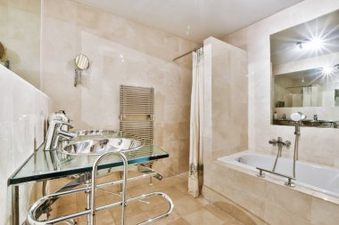 Zarif banyo tasarımı.