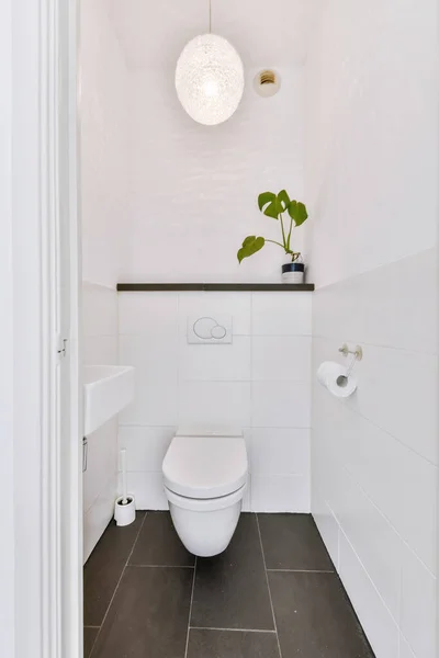 Mała, czysta toaleta — Zdjęcie stockowe