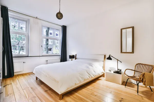 居心地の良いベッドルームデザイン — ストック写真