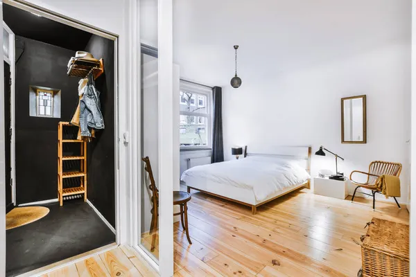 居心地の良いベッドルームデザイン — ストック写真