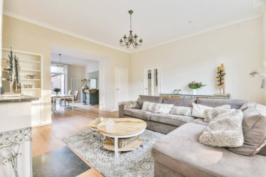 Büyük kanepe oturma odası