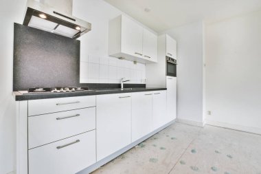 Mutfağın iç dekorasyonu çok şık.