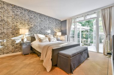 Çağdaş yatak odası tasarımı