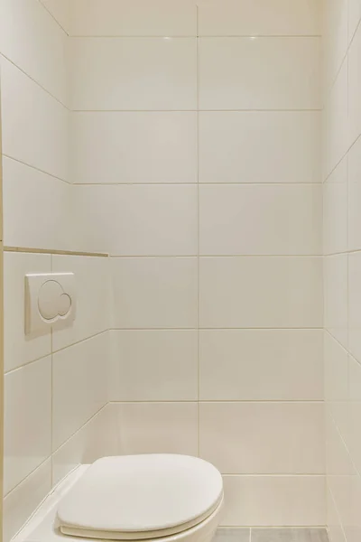 Breathtaking snow white restroom — Stock Photo, Image