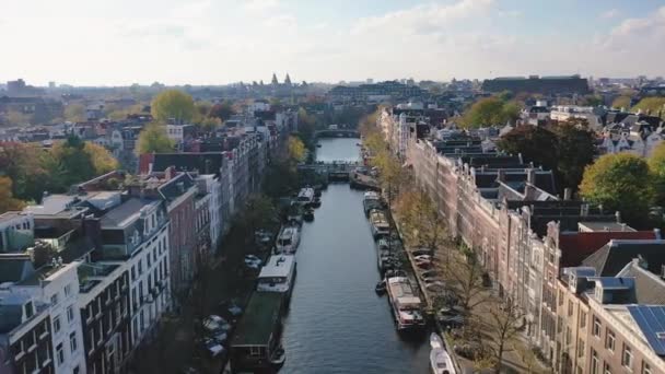 荷兰阿姆斯特丹的空中录像 — 图库视频影像