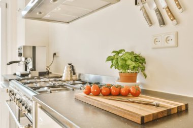 Modern gaz hobisiyle enfes bir mutfak.