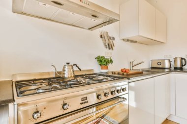 Modern gaz hobisiyle enfes bir mutfak.