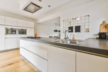 Wonderful kitchen with gray worktop