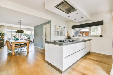 Wonderful kitchen with gray worktop