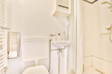 Nice bathroom in white with small sink