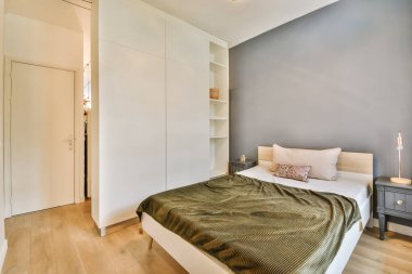 Adorable bedroom with a beautiful bed