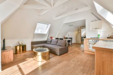 modern parlak oturma odası